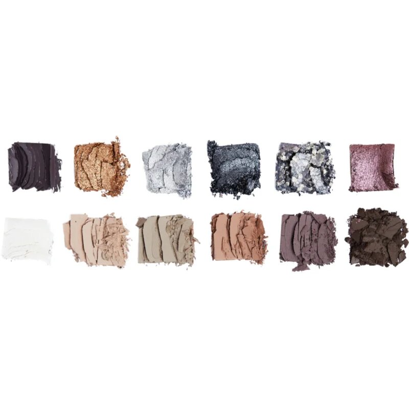 Revolution The Icon Palette палитра сенки за очи цвят The Smokey Icon Grunge Palette 12x0.7 гр.