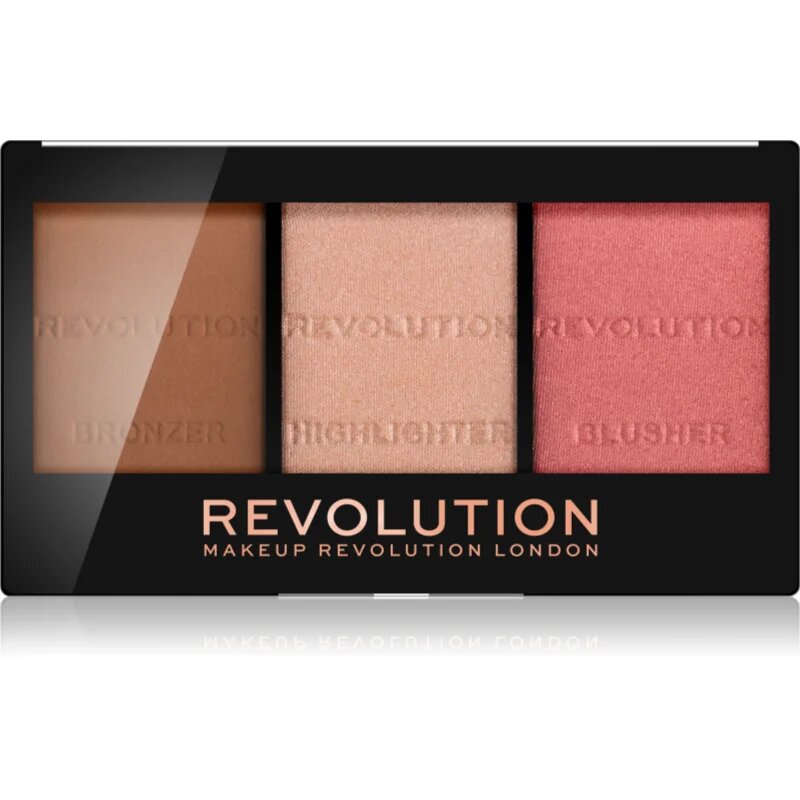 Revolution Ultra Sculpt & Contour палитра контури за лице цвят Ultra Fair C01 11 гр.
