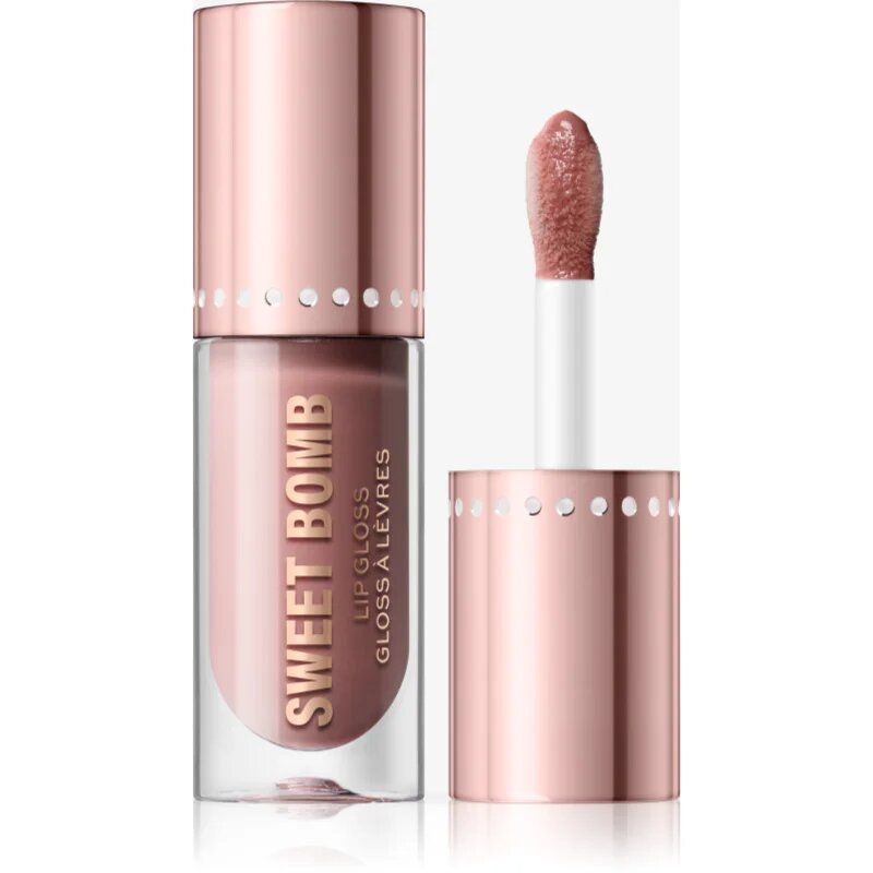 Revolution Y2k Sweet Bomb блясък за устни с блестящи частици цвят Strawberry Swirl Pink 4.5 мл.