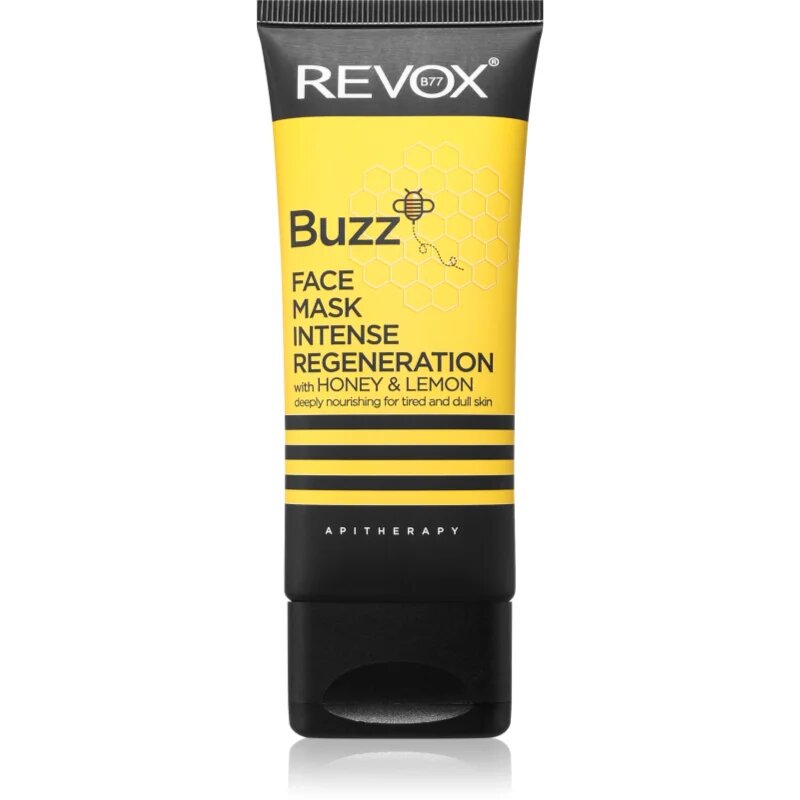 Revox B77 Buzz Face Mask Intense Regeneration регенерираща маска за лице с подхранващ ефект Lemon & Honey 65 мл.
