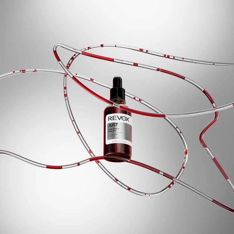 Revox B77 JUST AHA 30% + BHA 4% изглаждащ ексфолиращ серум за възобновяване на повърхността на кожата 30 мл.