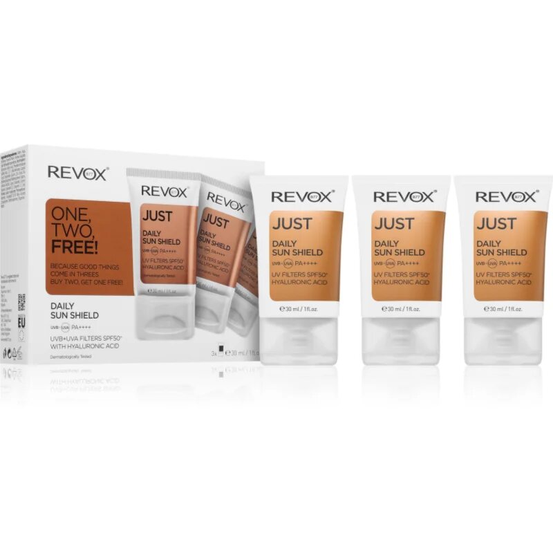 Revox B77 JUST Daily Sun Shield защитен крем за лице SPF 50+