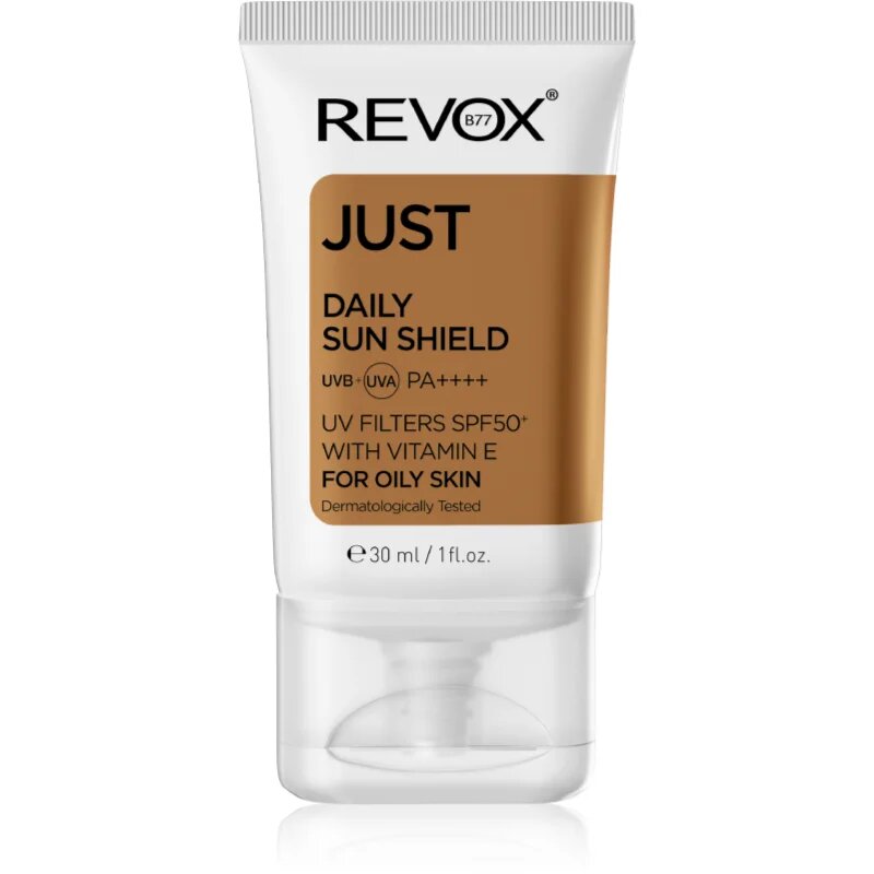 Revox B77 JUST Daily Sun Shield защитен крем за мазна към смесена кожа SPF 50+ 30 мл.