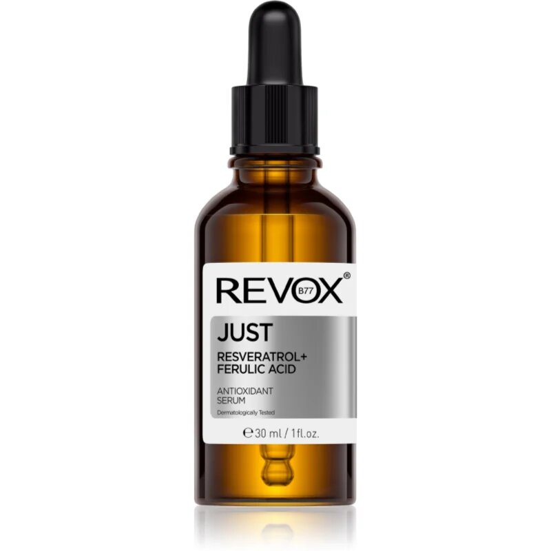 Revox B77 JUST Resveratrol + Ferulic Acid антиоксидантен серум на лицето и шията 30 мл.