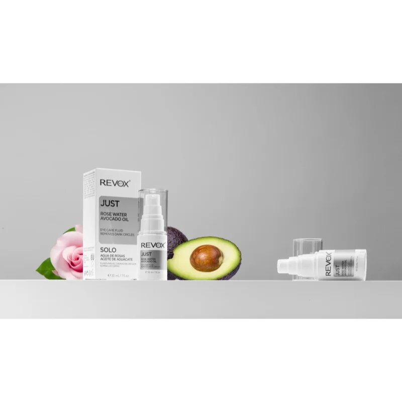 Revox B77 Just Rose Water Avocado Oil Eye Care хидратиращ флуид за околоочната зона против тъмни кръгове 30 мл.
