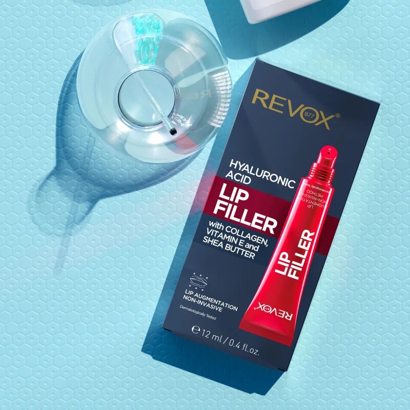 Revox B77 Lip Filler Hyaluronic Acid хидратиращ балсам за устни за увеличаване на обема 12 мл.
