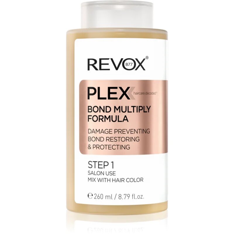 Revox B77 PLEX Bond Multiply Formula. Step 1 защитна грижа за увредена и химически третирана коса 260 мл.