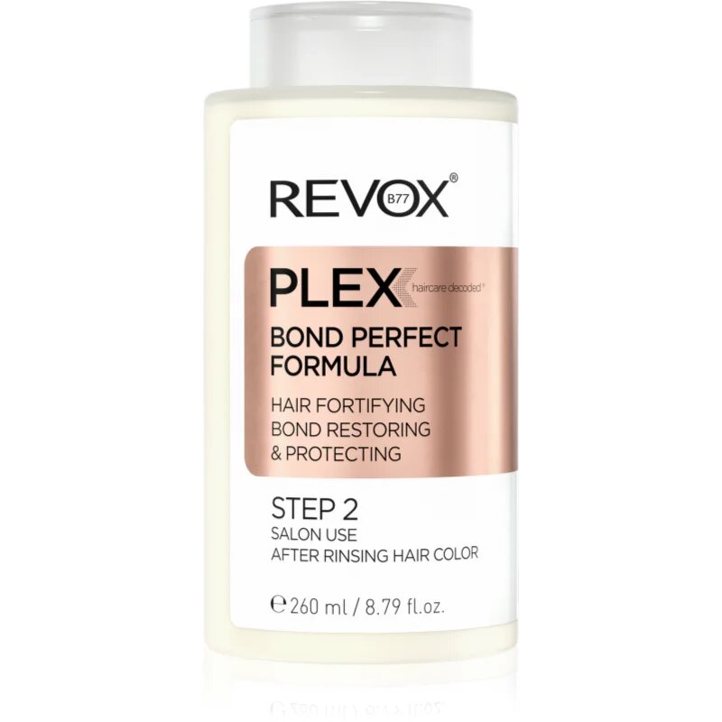 Revox B77 PLEX Bond Perfect Formula. Step 2 укрепваща грижа за химическо третирана коса 260 мл.