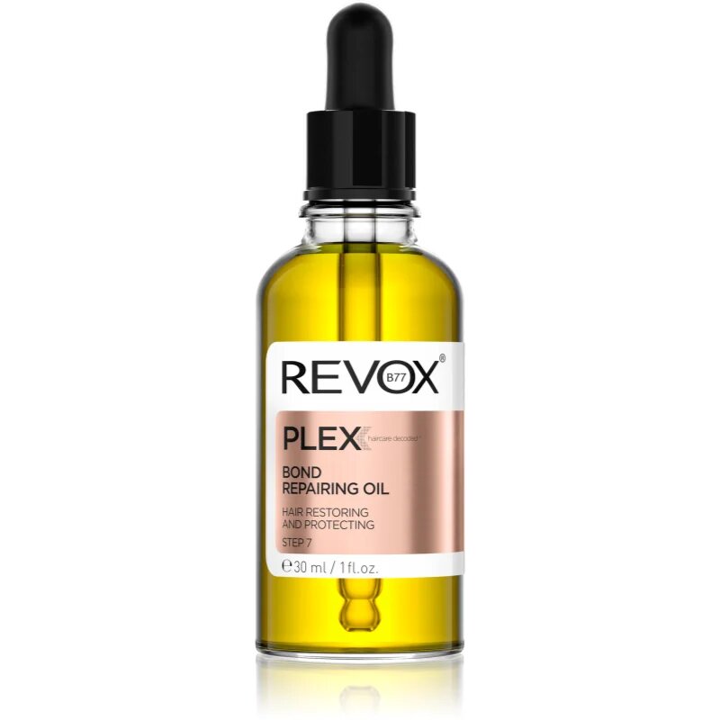Revox B77 PLEX Bond Repairing Oil. Step 7 подхранващо масло за блясък и мекота на косата 30 мл.