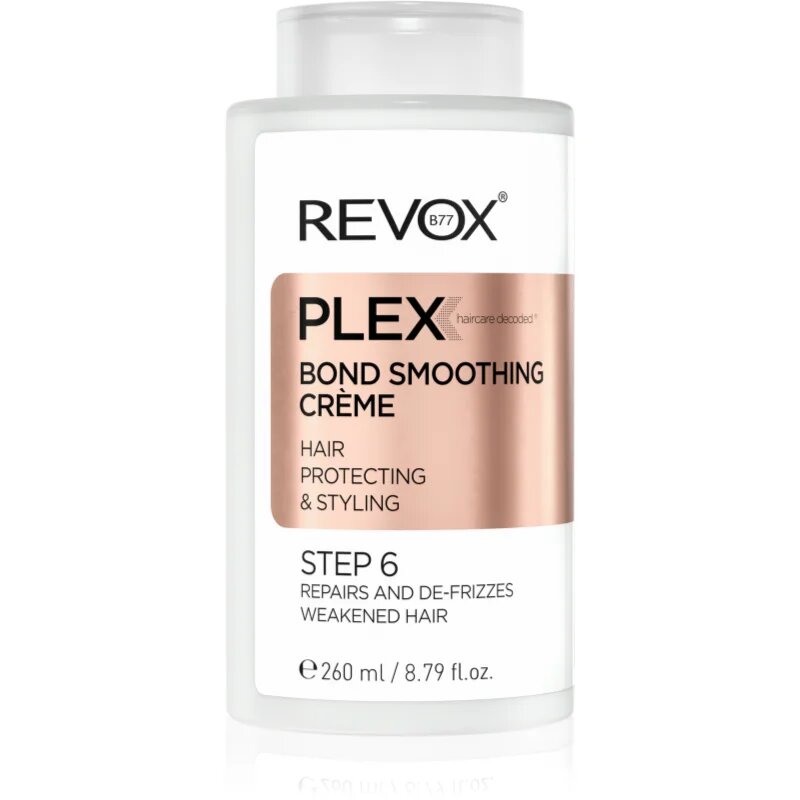 Revox B77 PLEX Bond Smoothing Crème. Step 6 изглаждащ крем за укрепване на косата 260 мл.