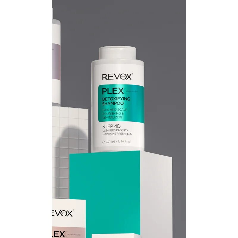Revox B77 PLEX Detoxifying Shampoo. Step 4D почистващ детоксикиращ шампоан 260 мл.