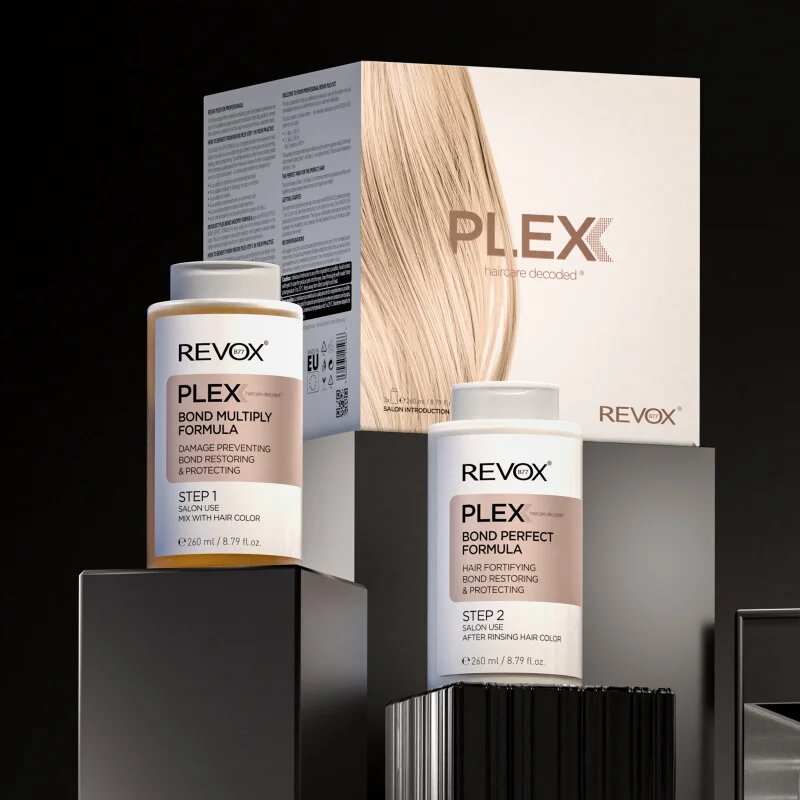 Revox B77 PLEX Hair Rebuilding System Professional Set комплект за боядисана и увредена коса за професионална употреба 3x260 мл.