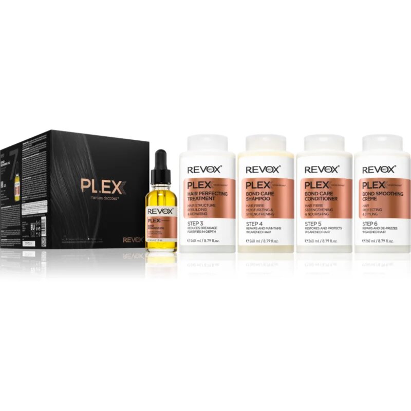 Revox B77 PLEX Hair Rebuilding System Set for Salon & Home комплект за увредена и боядисана коса 1 бр.