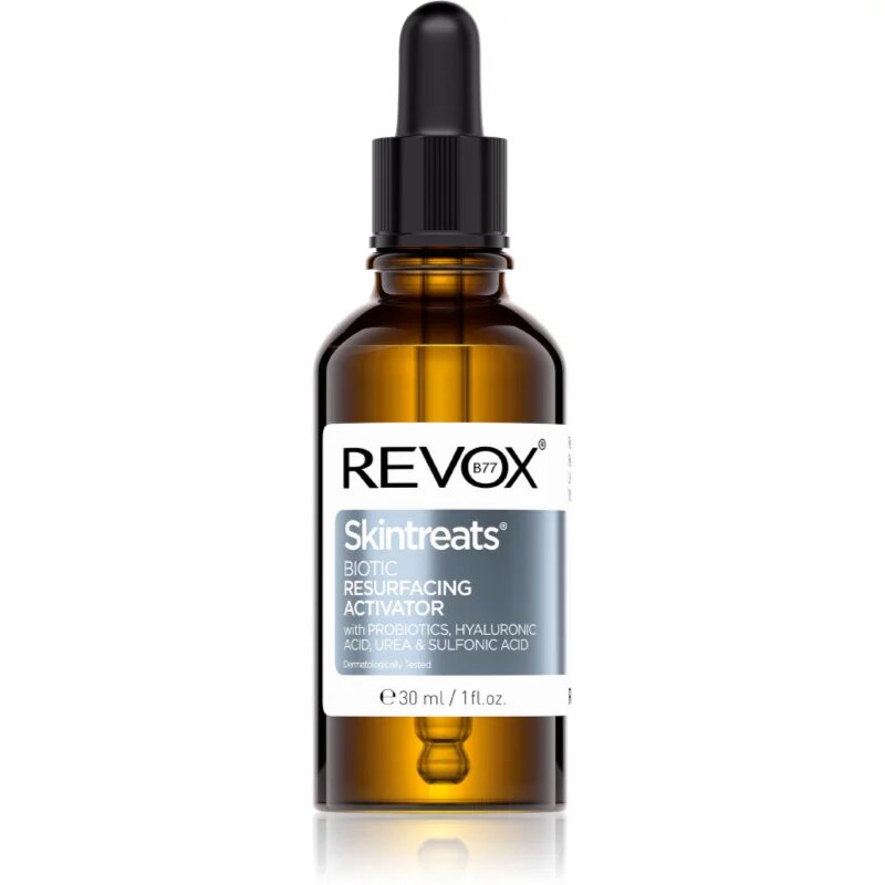 Revox B77 Skintreats Biotic Resurfacing Activator изглаждащ ексфолиращ серум за озаряване на лицето 30 мл.