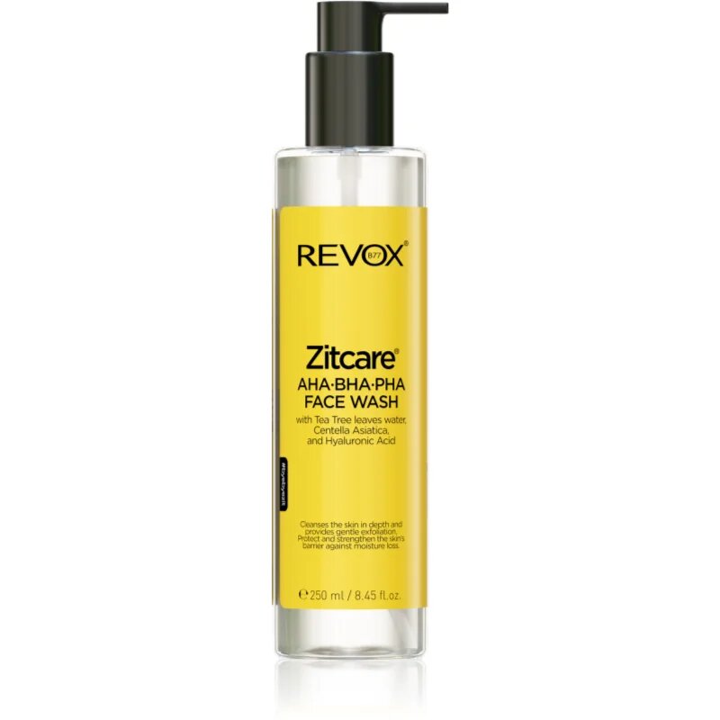 Revox B77 Zitcare AHA BHA PHA Face Wash лек почистващ гел с ексфолиращо действие 250 мл.