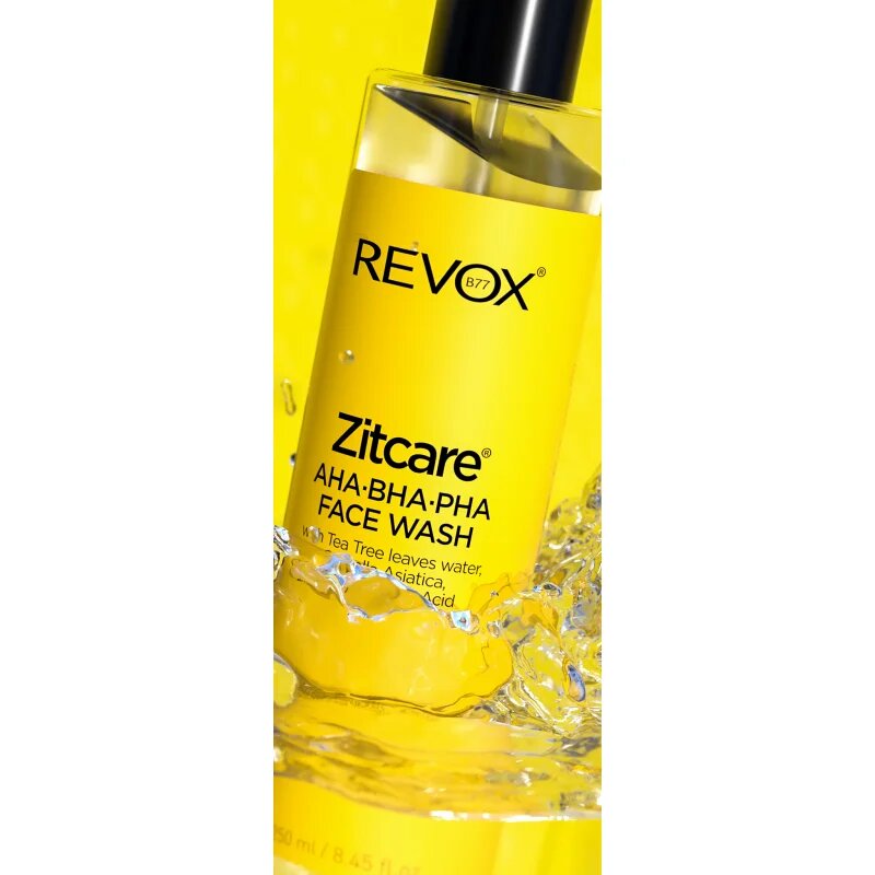 Revox B77 Zitcare AHA BHA PHA Face Wash лек почистващ гел с ексфолиращо действие 250 мл.