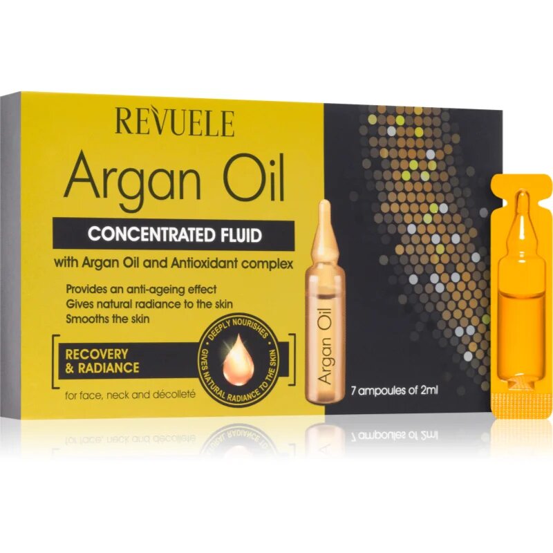 Revuele Ampoules Argan Oil Concentrated Fluid концентриран серум за лице за лице врат и деколкте 7x2 мл.