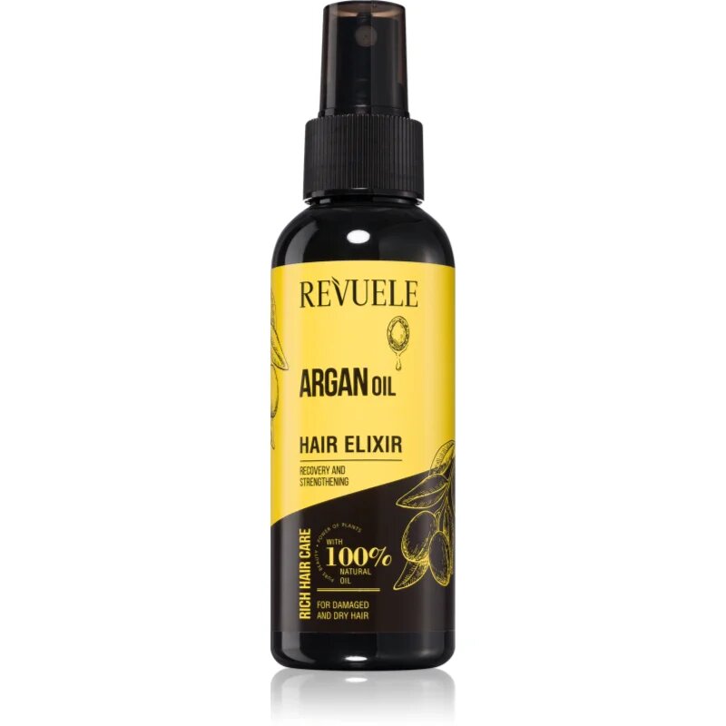Revuele Argan Oil Hair Elixir защитен спрей за суха и увредена коса 120 мл.