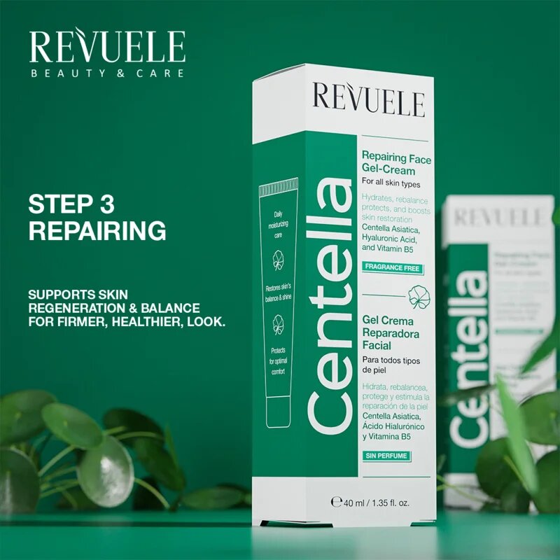 Revuele Centella хидратиращ гел-крем за регенериране на кожата 40 мл.