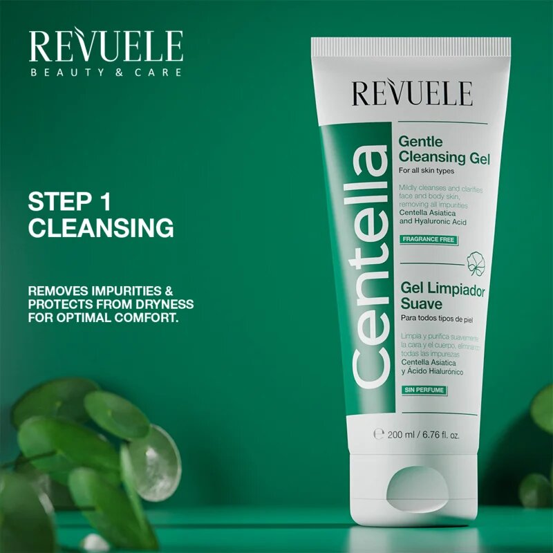 Revuele Centella лек почистващ гел за лице и тяло 200 мл.