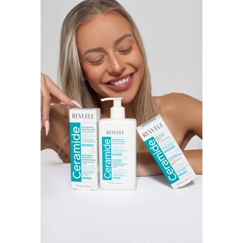 Revuele Ceramide Anti-Blemish Night Face Gel гел срещу несъвършенства за нощ 40 мл.