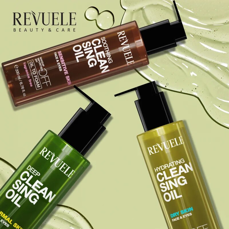 Revuele Cleansing Oil Soothing успокояващо почистващо олио за чувствителна кожа на лицето 200 мл.