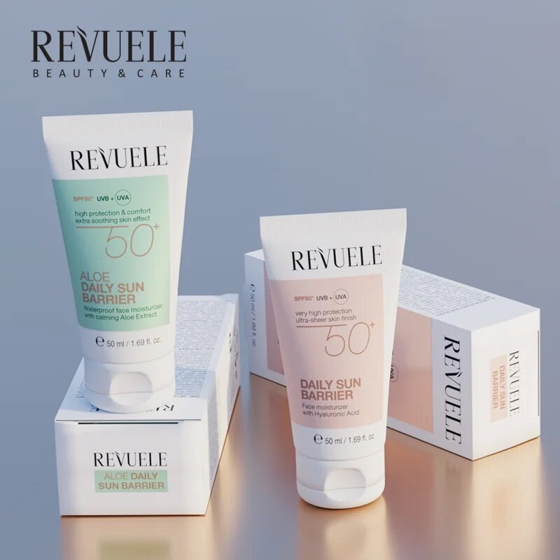 Revuele Daily Sun Barrier SPF 50+ хидратиращ крем за лице SPF 50+ 50 мл.
