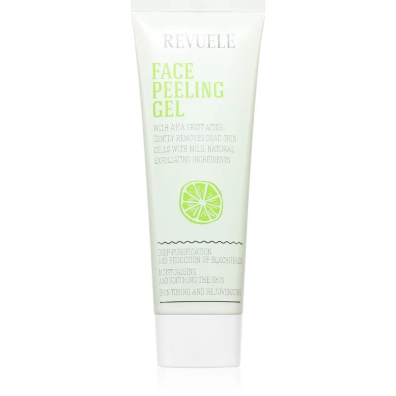Revuele Face Peeling Gel AHA Fruit Acids почистващ пилинг за лице против черни точки 80 мл.