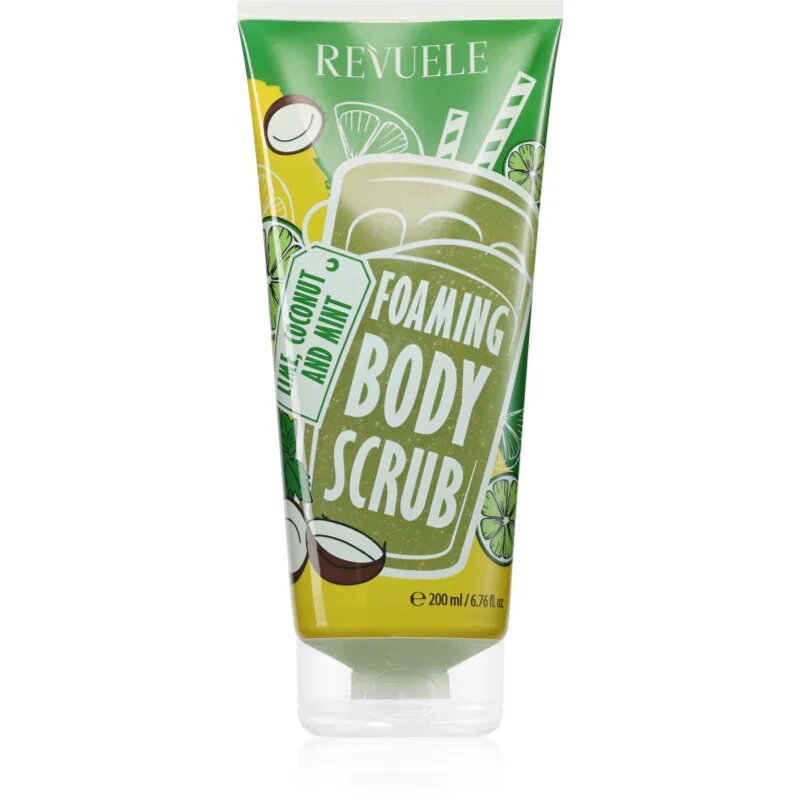 Revuele Foaming Body Scrub Lime Coconut and Mint пилинг за тяло 200 мл.