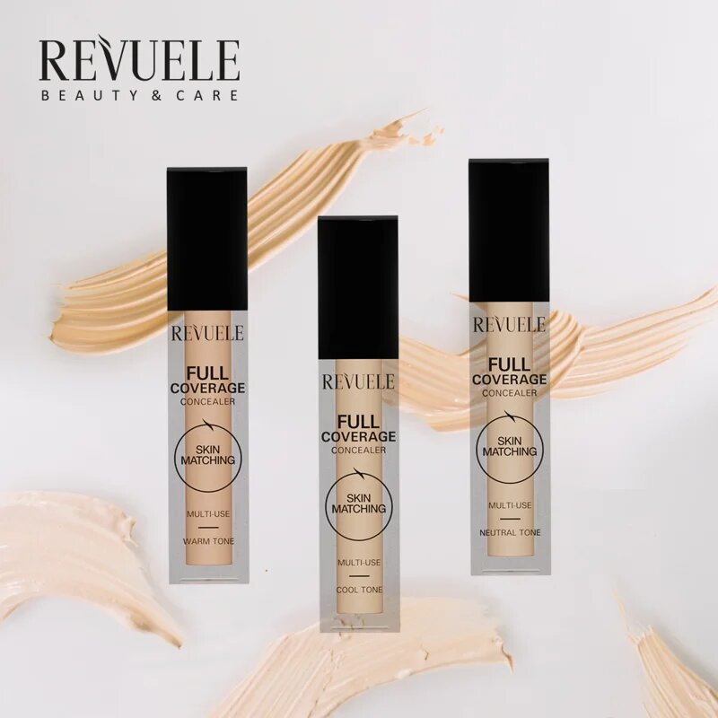 Revuele Full Coverage Concealer коректор с висока покривност цвят Warm Tone 5 мл.