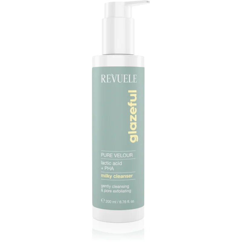 Revuele Glazeful Milky Cleanser Pure Velour нежно почистващо мляко с ексфолиращо действие 200 мл.