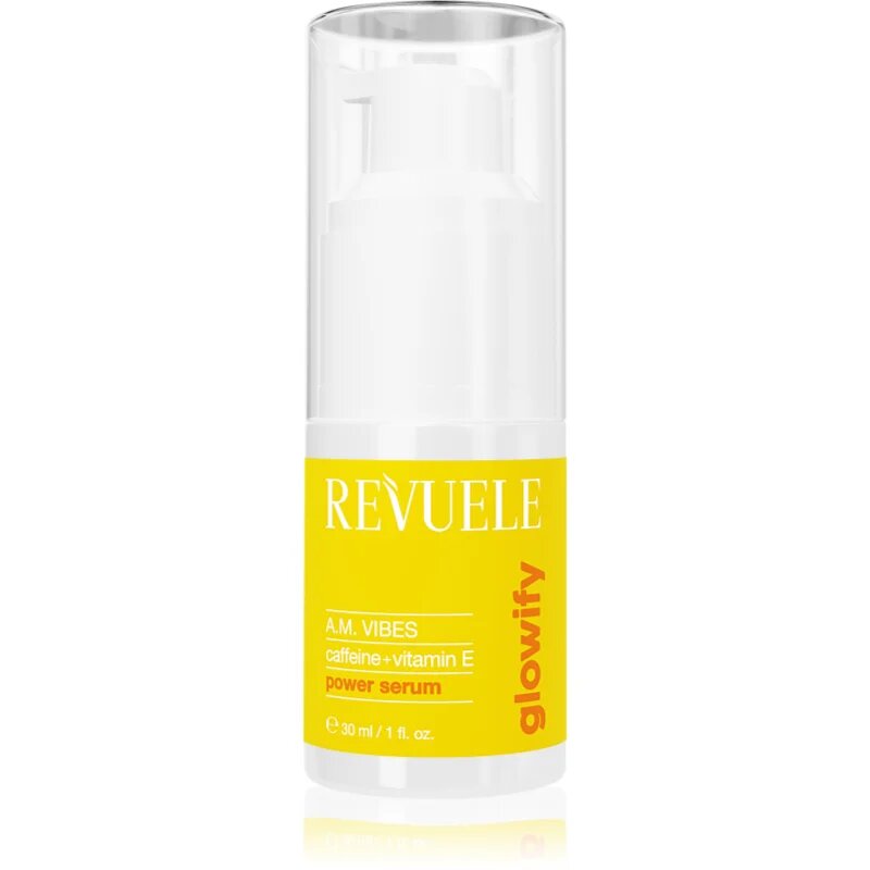 Revuele Glowify A.M. Vibes Power Serum Caffeine + Vitamin E озаряващ серум за околоочната област 30 мл.