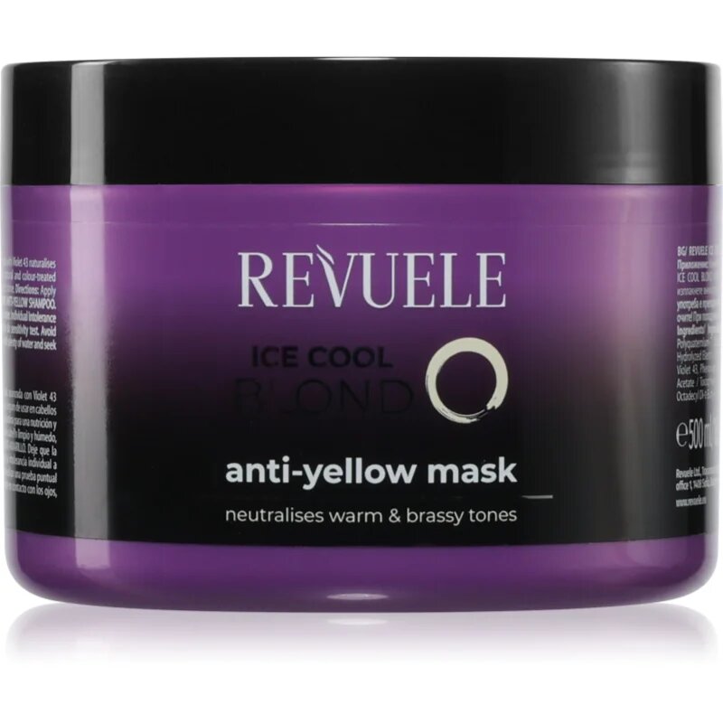 Revuele Ice Cool Blond маска против жълти оттенъци за руса коса 500 мл.
