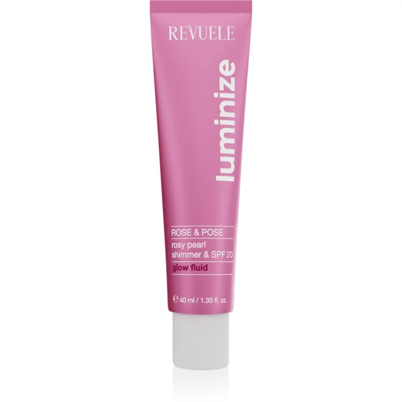 Revuele Luminize озаряващ флуид SPF 20 цвят Rose & Pose 40 мл.
