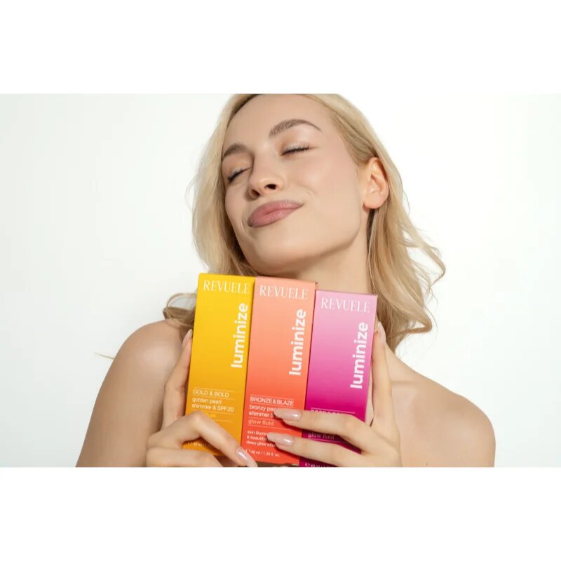 Revuele Luminize озаряващ флуид SPF 20 цвят Rose & Pose 40 мл.