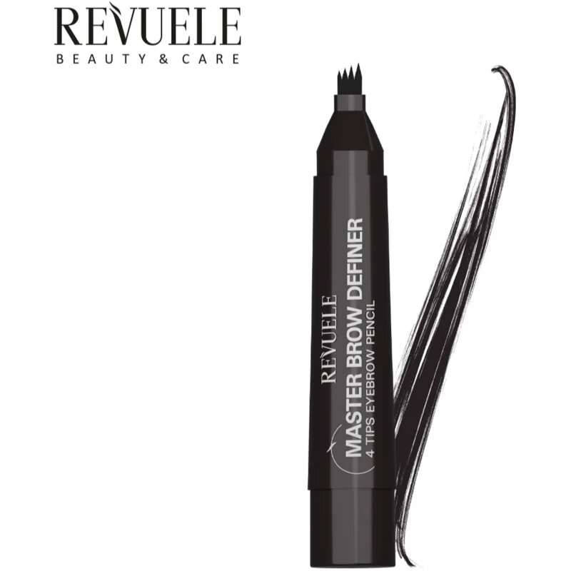 Revuele Master Brow Definer 4 Tips Eyebrow Pencil прецизен молив за вежди цвят Dark 2.2 мл.