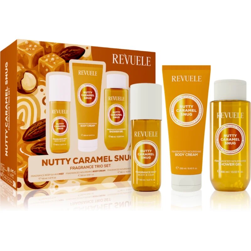 Revuele Nutty Caramel Snug Fragrance Trio Set подаръчен комплект за тяло за жени