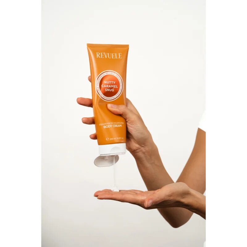 Revuele Nutty Caramel Snug Fragranced Nourishing Body Cream подхранващ крем за тяло за жени 250 мл.