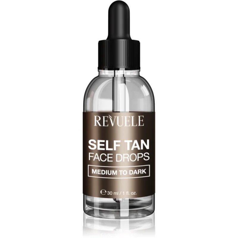 Revuele Paradise Bronze Self Tan Face Drops автобронзантни капки за лице цвят Medium To Dark 30 мл.