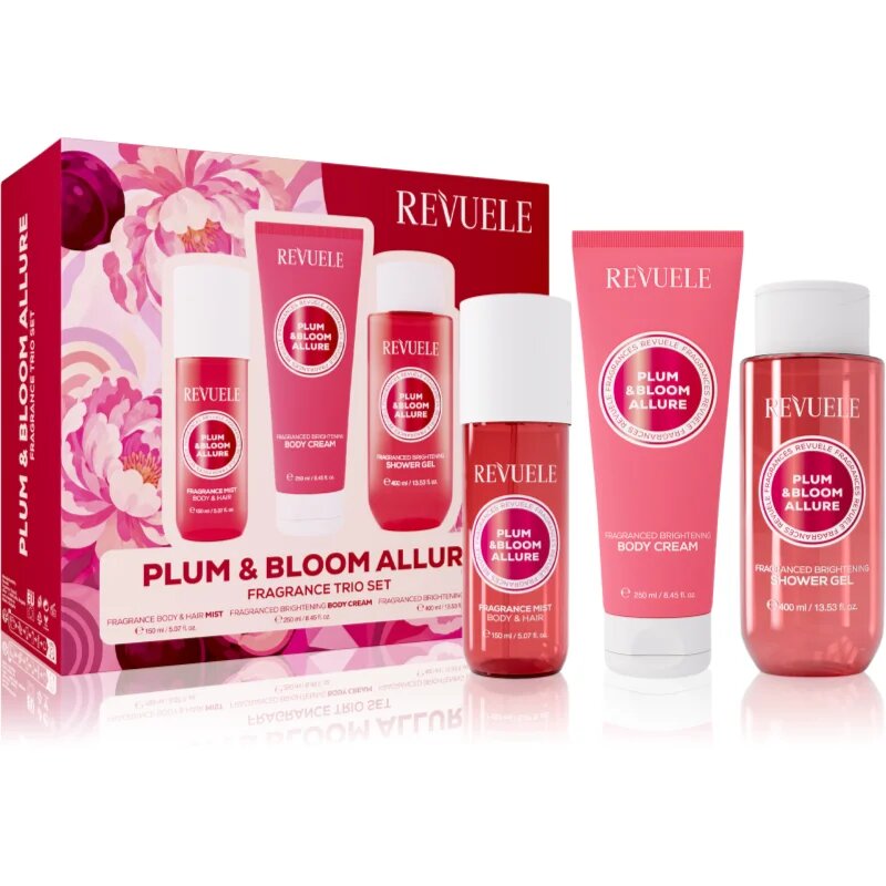 Revuele Plum & Bloom Allure Fragrance Trio Set подаръчен комплект за тяло за жени