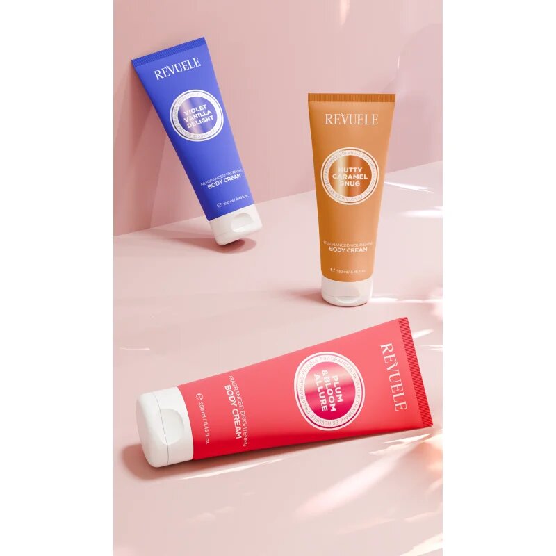 Revuele Plum & Bloom Allure Fragranced Brightening Body Cream озаряващ крем за тяло с хидратиращ ефект за жени 250 мл.