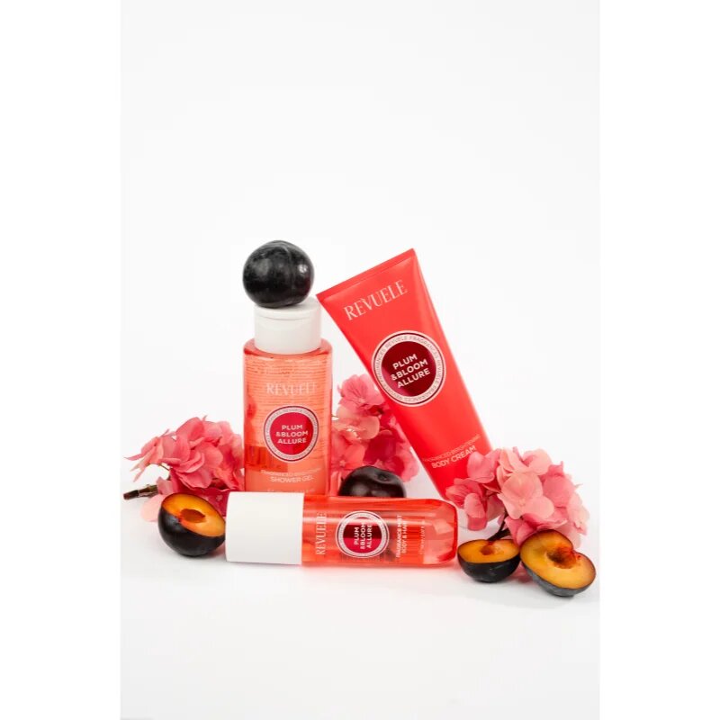 Revuele Plum & Bloom Allure Fragranced Brightening Shower Gel парфюмиран душ гел с озаряващ ефект за жени 400 мл.