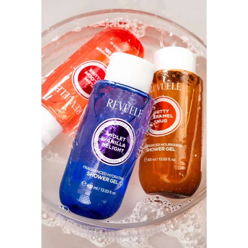 Revuele Plum & Bloom Allure Fragranced Brightening Shower Gel парфюмиран душ гел с озаряващ ефект за жени 400 мл.
