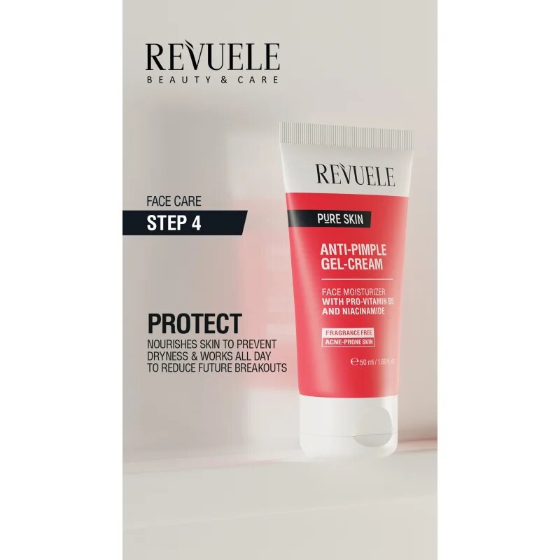 Revuele Pure Skin Anti-Pimple лек хидратиращ крем за проблемна кожа акне 50 мл.