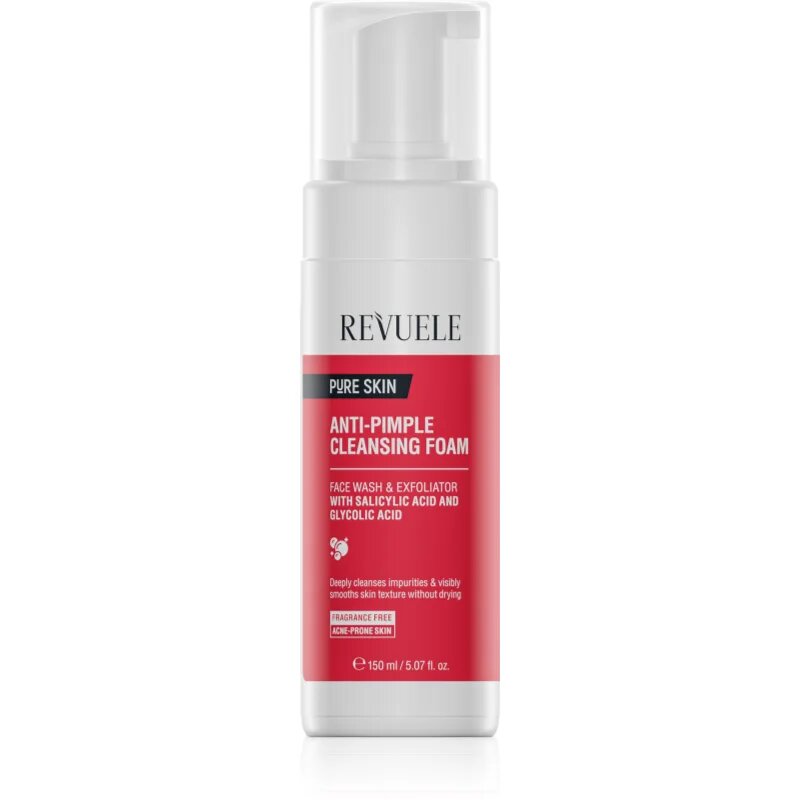Revuele Pure Skin Anti-Pimple почистваща пяна за проблемна кожа акне 150 мл.
