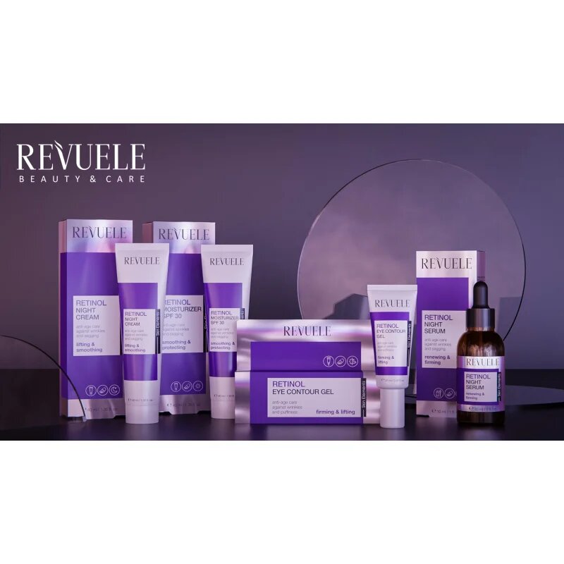 Revuele Retinol Eye Contour Gel хидратиращ гел за очи против бръчки и тъмни кръгове 25 мл.