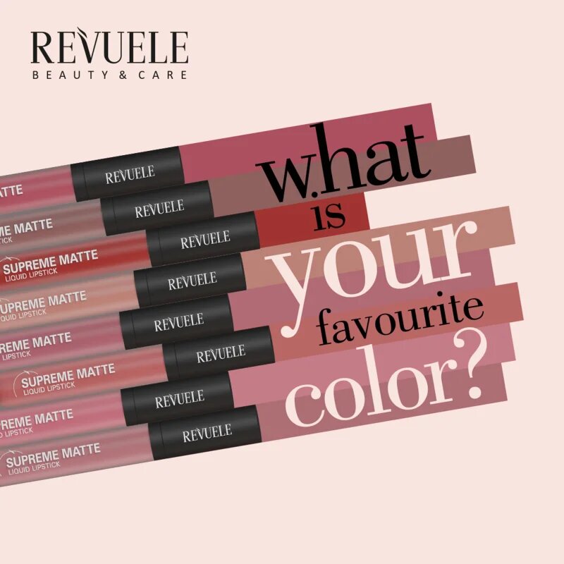 Revuele Supreme Matte Liquid Lipstick матиращо течно червило цвят 03 5.5 мл.