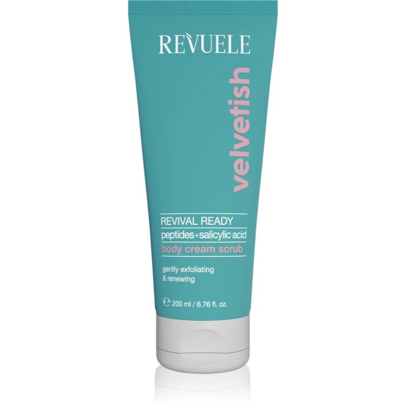 Revuele Velvetish Revival Ready Body Cream Scrub нежен пилинг за тяло с ревитализиращ ефект 200 мл.