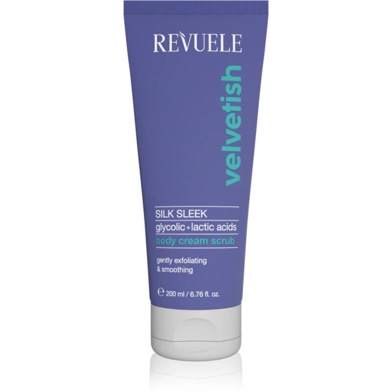 Revuele Velvetish Sleek Body Body Cream Scrub нежен пилинг за тяло с изглаждащ ефект 200 мл.