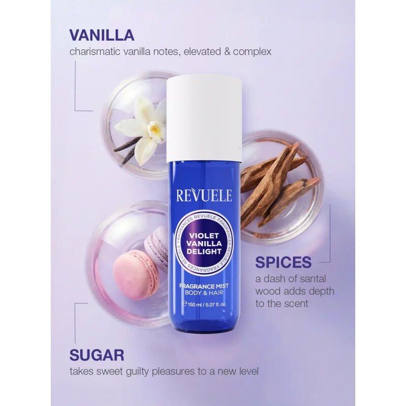 Revuele Violet Vanilla Delight Fragrance Trio Set подаръчен комплект за тяло за жени